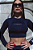 Cropped Versalhes manga longa Marinho - Imagem 1