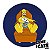 Porta-Copos Homer Simpson S29 - Imagem 1
