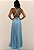 Vestido Longo Fluido Charlote Nana Marie Vestido de Festa Azul Serenety - Imagem 2