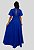 Vestido Longo Fluido Luisa Nana Marie Azul Royal - Imagem 3