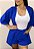 Conjunto Kimono mais Short Isadora Nana Marie Conjunto com Kimono Azul Royal - Imagem 3