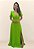 Vestido de Festa Verde Limão com Decote V Celine Nana Marie - Imagem 1