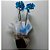 Orquídea Azul no Cachepot de Madeira - Imagem 4