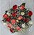 Buquê de Rosas Vermelhas  ou Coloridas com 18 unds.  + Ferrero Rocher  ( 8 und ) ou Chocolate Importado - Imagem 3