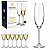 Jogo 6 Taças para Champagne Bohemia Colibri Cristal 220ml Transparente Original - Imagem 2