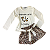 Conjunto Infantil Feminino Short Oncinha - Imagem 1