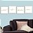 Kit 4 Quadros Decorativos Branco Amor Fé Paz - Imagem 1