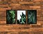Quadro Folhas Verdes  Moldura 120x60cm - Imagem 2