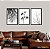 Quadro Decorativo Árvore Flores Preto E Branco Minimalista - Imagem 4