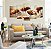 Quadro Decorativo 129x63 Sala Quarto Flores Aquarela - Imagem 2