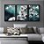 Quadro Decorativo Moldura  Sala Jogo 3 Peças Ramos Flor - Imagem 1