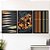 Quadro Decorativo Moldura Jogo Sala Quarto Triângulos Marrom - Imagem 1