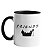 Caneca Friends Clássica Alça e Fundo Preto - Imagem 2