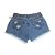 Shorts Alice Mom Barra Desfiada Cintura Alta Feminino Dali Jeans - Imagem 2