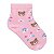 Meia Bebê Infantil Comfort Socks Antiderrapante Ursinha Rosa - Imagem 1