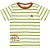 Conjunto Infantil Menino Camiseta Bermuda Listras Verde - Imagem 2