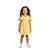 Vestido Infantil Laise Babadinhos siciliano Amarelo - Imagem 1