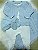 Conjunto Tricot Bebê Macacão Unissex Elefantinho Azul Petit Mellini - Imagem 1