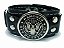 Pulseira Couro Preto Ramones Punk Rock Inspirartz - Imagem 1