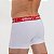 Cueca Box Sem Costura Lateral Branco E/ Vermelho - Imagem 3