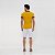 Camiseta Gola Retilínea Geométrica Amarelo - Imagem 6