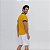 Camiseta Gola Retilínea Geométrica Amarelo - Imagem 2