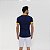 Camiseta Gola Retilínea Geométrica Marinho - Imagem 4