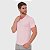Camiseta Slim Basic Gola V Rosa Claro - Imagem 2