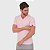 Camiseta Slim Basic Gola V Rosa Claro - Imagem 3