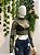 BLUSA CROPPED TULE ESTAMPADA VERDE OLIVA ALL IS LOVE - Imagem 3