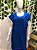 VESTIDO CURTO AZUL BORDADO INDIANO - Imagem 2