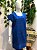 VESTIDO CURTO AZUL BORDADO INDIANO - Imagem 1