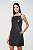 Vestido De Couro Curto Decote Quadrado Preto ANIMALE - Imagem 5