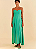 VESTIDO CORAÇÃO PREGAS VERDE CARDO FARM - Imagem 1