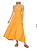 VESTIDO CORAÇÃO PREGAS LARANJA FARM - Imagem 5