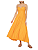 VESTIDO CORAÇÃO PREGAS LARANJA FARM - Imagem 1