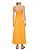 VESTIDO CORAÇÃO PREGAS LARANJA FARM - Imagem 3