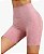 Shorts Feminino Academia Zero Transparencia Cintura Alta Rosa - Imagem 4