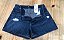 Short Jeans Feminino Hot Pants Cintura Alta Desfiado Cós alto   Hering - Imagem 3
