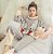 PIJAMA DESENHOS ANIMADOS FLANELADO - CINZA - Imagem 7