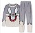 PIJAMA DESENHOS ANIMADOS FLANELADO - CINZA - Imagem 5