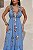 Vestido Longo Jeans Detalhes Coloridos em Bordado - PALAK - Imagem 4