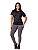 Camiseta  Academia Feminina Dry Fit  Camisa Blusa Caminhada Musculação Treino  Baby Look - Imagem 1