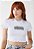 Camiseta Cropped John John Mind Off-White - Imagem 1