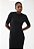 Vestido Canelado Forum Midi Liso Preto- Forum - Imagem 2