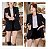 Blazer Preto Básico Feminino- MNG - Imagem 4