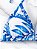 Biquiní Feminino azul cortininha - Imagem 3