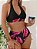 Biquiní feminino Preto tropical - Imagem 1