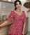 Vestido Midi Tule Floral Mangas - Imagem 4