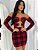 Vestido Feminino Curto Moda Xadrez - Imagem 1